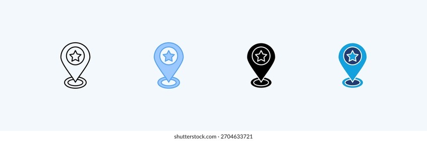 Place Multiple Icon Illustration Vector