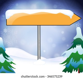 place name sign empty