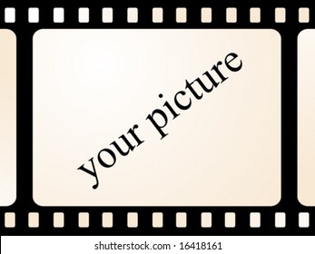 Place on your photo on old movie film