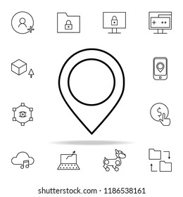 place pin icon. New Technologies icons universal set for web and mobile