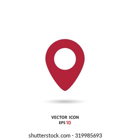Place pin vector icon for web and mobile
