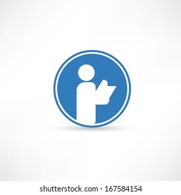 place for reading books icon
