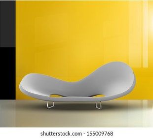 place for rest in office (vector 10 eps)