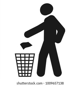 Place Rubbish in Bins Provided icon. Place all Kitchen Rubbish in bins Provided icon. Place Rubbish in Bins Provided sign. Place all Kitchen Rubbish in bins Provided sign