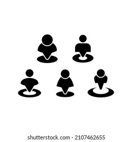 Place set icon isolated on white background