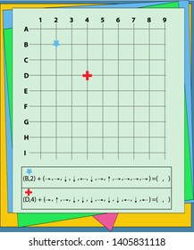 place shapes in coordinates,Find and match numbers and letters coordinator.educational game for kids and adults development of logic, iq.