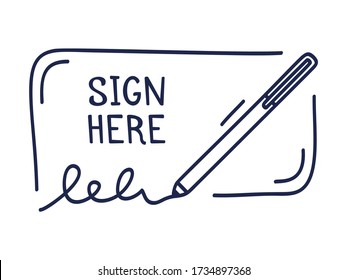 Sign Here Vector Art, Icons, and Graphics for Free Download
