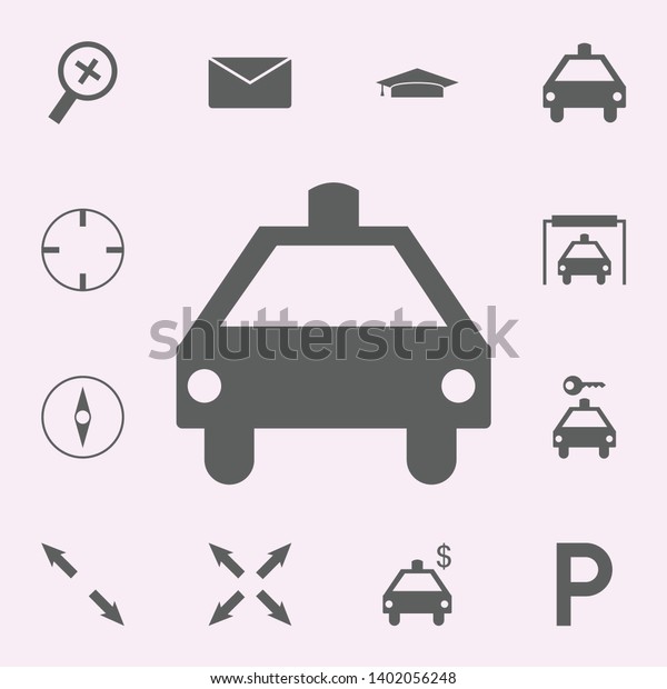 place of taxi icon. signs of pins icons universal
set for web and mobile