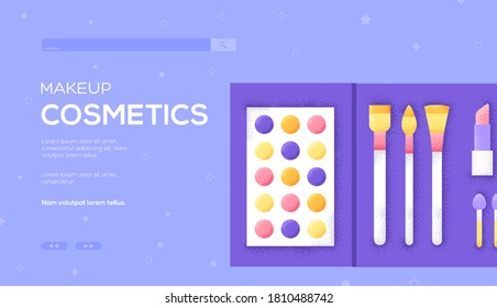 Place for text, place for copying. Shadow palette concept flyer, web banner, ui header, enter site. Layout illustration modern slider page. Grain texture and noise effect.