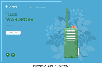 Place for text, place for copying. Transmitter concept flyer, web banner, ui header, enter site. Layout illustration modern slider page. Grain texture and noise effect.