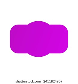 Colocar para el icono de texto. Diseño plano, púrpura, banner, hermoso cartel de forma para texto. Icono de vector