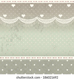Place for text with lace