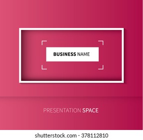 place text in vector, abstract rectangle template for webdesign / presentation space background