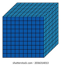 place value thousands bingo vector