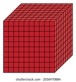 place value thousands bingo vector