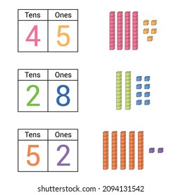 Place value worksheet for kids preschool