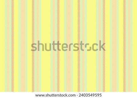 Place vector textile vertical, flowing seamless background fabric. Sample texture lines stripe pattern in lime and light color.