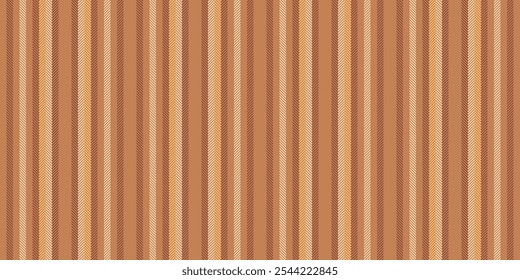 Coloque o vetor vertical têxtil, tecido de faixa textura de faixa. Linhas de padrão contínuas de plano de fundo repetitivas na paleta de cores laranja e vermelha.