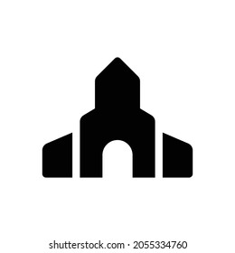 Place Of Worship Icon. Flat Style Design Isolated On White Background. Vector Illustration