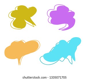 place of writing for colorful pamphlets or ballon text
