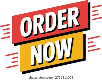 Haga su pedido ahora Vector