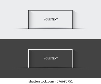 place your text in free space background / modern vector frame for text