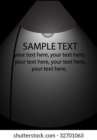 Place for your text with lamp