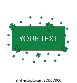 Place For Your Text With Shamrock