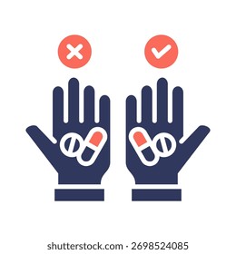 Placebo Effect Icon Element for Design