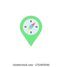 Placeholder, compass icon. Simple color vector elements of navigation icons for ui and ux, website or mobile application