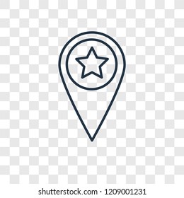 Placeholder concept vector linear icon isolated on transparent background, Placeholder concept transparency concept in outline style