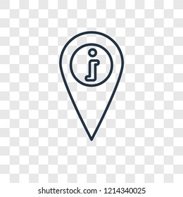 Placeholder concept vector linear icon isolated on transparent background, Placeholder concept transparency concept in outline style