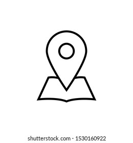 Placeholder flat symbol or location vector icon