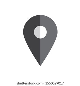 Placeholder flat symbol or location vector icon