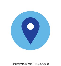 Placeholder flat symbol or location vector icon