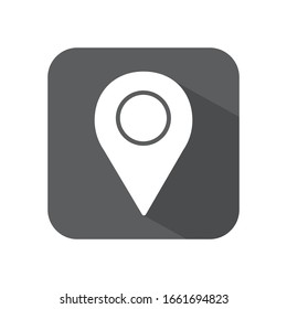 Placeholder flat symbol or location vector icon