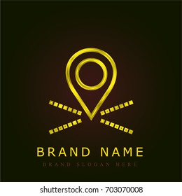 Placeholder golden metallic logo