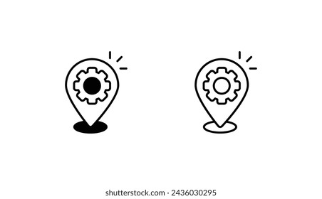 Diseño de icono de marcador de posición con fondo blanco