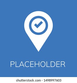  Placeholder icon. Editable  Placeholder icon for web or mobile.