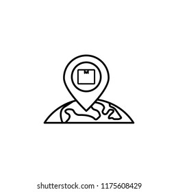 Placeholder icon. Element of global logistics icon for mobile concept and web apps. Thin line Placeholder icon can be used for web and mobile