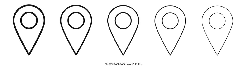 Logotipo de conjunto de ilustración plana de icono de marcador de posición
