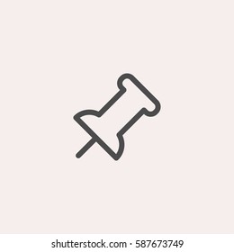 Placeholder icon. Map pin vector