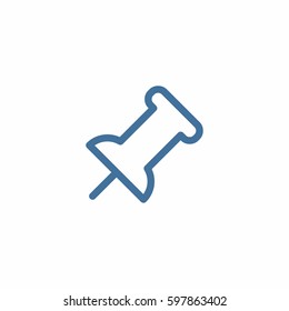 Placeholder icon. Map pin vector