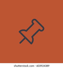 Placeholder icon. Map pin vector