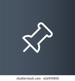 Placeholder icon. Map pin vector