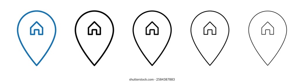 Placeholder icon Outline vector logo for web ui