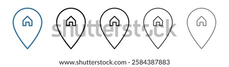 Placeholder icon Outline vector logo for web ui