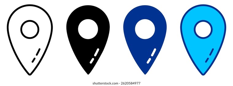 Placeholder Icon Set Multiple Style Vector Illustration