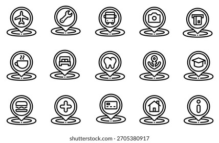 Placeholder Icon Set. vector. editable
