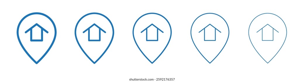 Placeholder icon Symbol collection thin outline set